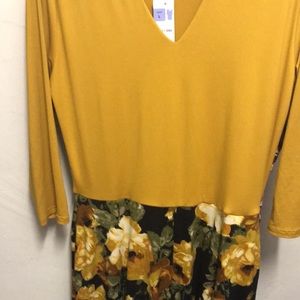 Curie dress two toned